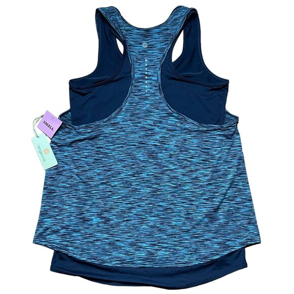 Tangerine NWT Double Layer Tank Top Size S Teal Dark Gray Stretch Racer … - Picture 5 of 8
